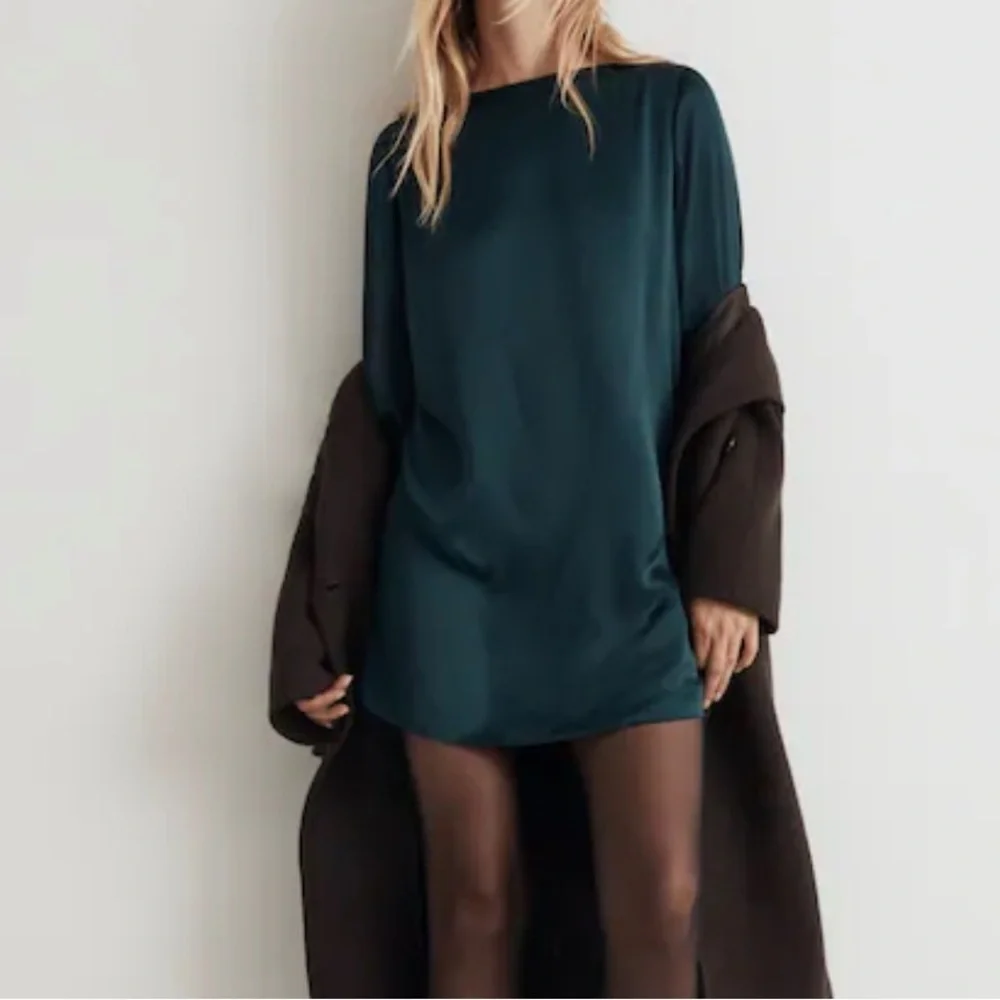 Madewell Shift Mini Dress smoky spruce - Picture 4 of 7